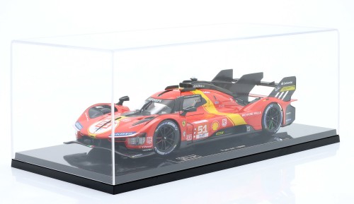 16311 #51 Ferrari 499P 3.0L Turbo V6 Team AF Corse #51 Winner 24h Le Mans 2023 Pier Guidi, Calado, Giovinazzi + Gablotka - Bburago 1:18