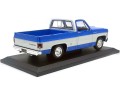 31467Bu Chevrolet C10 Cheyenne Super Pick-Up 1974 Blue / White Maisto 1:18