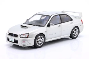 Subaru Impreza WRX STI 2003 Silver Metallic Solido 1:18