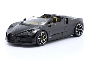 Bugatti W16 Mistral 2023 Black Bburago 1:18
