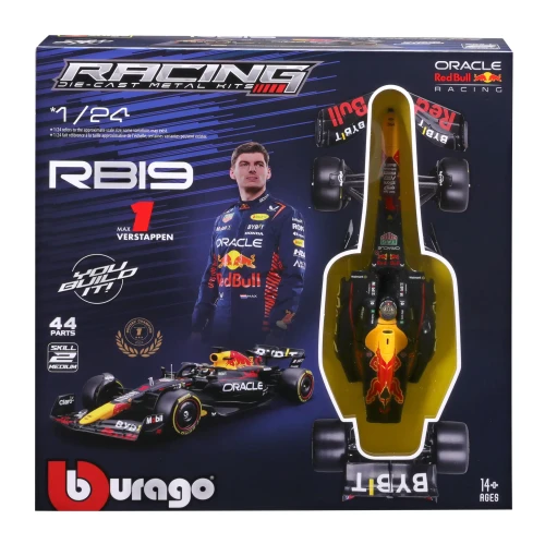 28501 Red Bull Racing RB19 #1 Max Verstappen F1 Formula 1 Model Bolid do Składania Złożenia Bburago KIT 1:24