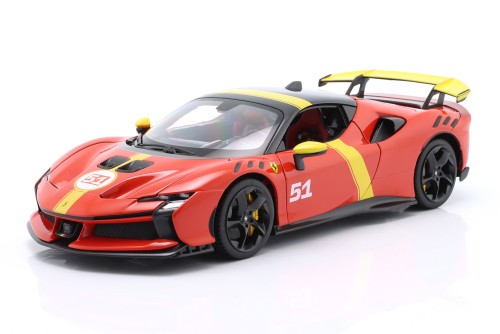 16020LM Ferrari SF90 XX #51 24h Le Mans Winner Livery 2024 Bburago 1:18