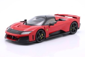 Ferrari F80 2024 Rosso Corsa Red / Black Rims Bburago Signature Series 1:18