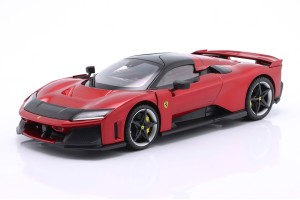 Ferrari F80 2024 Red Metallic / Silver Black Wheels Bburago Signature Series 1:18