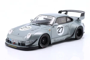 Porsche 911 (993) #27 RWB Rauh-Welt Yuiitsumuni 2024 Silver GT Spirit 1:18