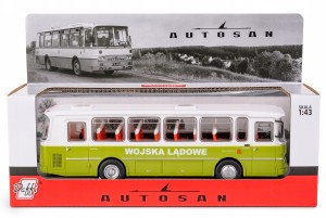 Autosan H9-20 Autobus Wojska Lądowe Daffi 1:43 Zielony Wojskowy Model Autobusu PRL