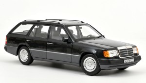 Mercedes-Benz 300D S124 T-Modell 1990 Blue-Black Metallic Norev 1:18