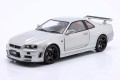 S1804312 Nissan Skyline GT-R R34 (BNR34) Z-Tune with Nismo Parts 1999 Silver Solido 1:18