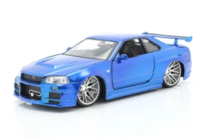 Nissan Skyline GT-R R34 (BNR34) 2002 Brian´s  Szybcy i Wściekli  Fast & Furious Jada Toys 1:24