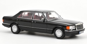 Mercedes-Benz 560 SEL W126 1991 Black Norev 1:18