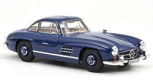 Mercedes-Benz 300 SL Gullwing (W198) 1954 Blue Norev 1:18