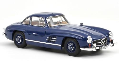 183852 Mercedes-Benz 300 SL Gullwing (W198) 1954 Blue Norev 1:18