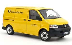 Volkswagen VW T5 Transporter 2003 Deutsche Post - Yellow Norev 1:18