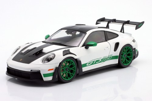 S1812107 Porsche 911 (992) GT3 RS Tribute to Carrera RS Package 2024 White / Green Solido 1:18