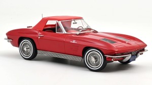 Chevrolet Corvette C2 Sting Ray Cabriolet 1963 Riverside Red Norev 1:18