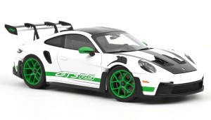 Porsche 911 (992) GT3 RS Weissach Package Tribute to Carrera RS 2022 White / Python Green Norev 1:18