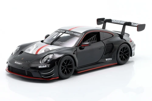 28048 Porsche 911 (992) GT3 R 2023 Black / Silver Bburago 1:24