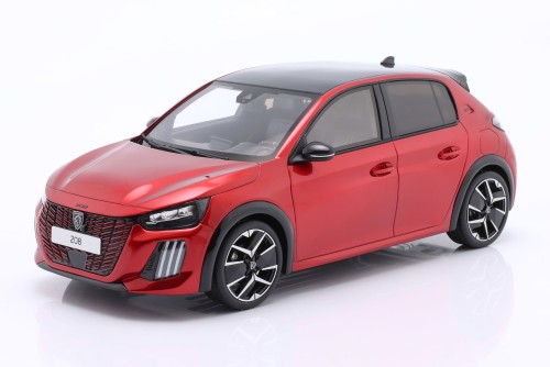 OT1163 Peugeot 208 GT Hybrid 2024 Elixir Red Metallic Otto Mobile 1:18