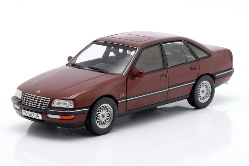 WB124273 Opel Senator B 1987 Dark Red WhiteBox 1:24