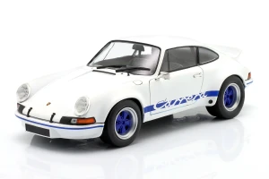 Porsche 911 Carrera RSR 1973 White / Blue Carrera Stripes Solido 1:18