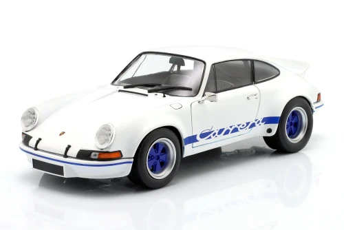 S1801119 Porsche 911 Carrera RSR 1973 White / Blue Carrera Stripes Solido 1:18