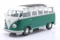S1813403 Volkswagen VW T1 Samba Bus 1962 Green / White Solido 1:18