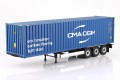 S2400507 Naczepa Kontener - Container Transport Trailer CMA-CGM 2024 Blue Solido 1:24
