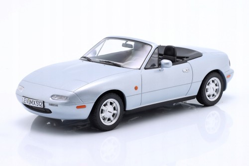 188023 Mazda MX-5 Roadster 1991 Silver Metallic Norev 1:18
