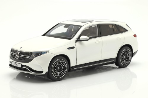 B66963756 Mercedes-Benz EQC 400 4Matic (N293) 2019 Diamond White Bright NZG 1:18 - Dealer Edition