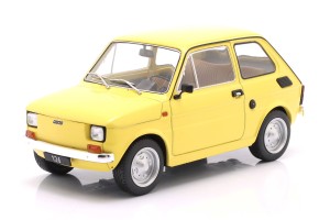 Fiat 126 1972 Yellow Maluch Polski Mały Fiat 126P P MCG 1:18