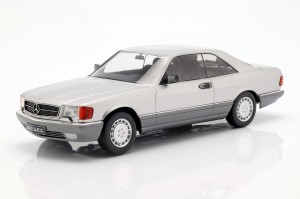 Mercedes-Benz 560 SEC C126 1985 Silver KK-Scale 1:18