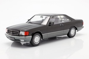Mercedes-Benz 500 SEC C126 1985 Black KK-Scale 1:18