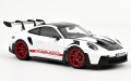 187373 Porsche 911 (992) GT3 RS Weissach Package 2022 White / Pyro Red Norev 1:18