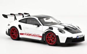 Porsche 911 (992) GT3 RS Weissach Package 2022 White / Pyro Red Norev 1:18