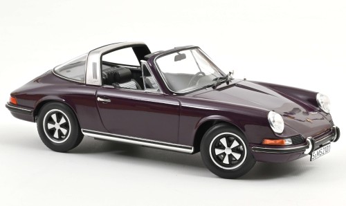 187644 Porsche 911 E Targa 1971 Purple Norev 1:18