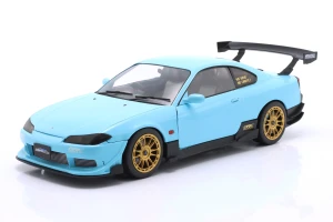 Nissan Silvia (S15) Spec-R Aero 1999 Baby Blue Solido Works 1:18